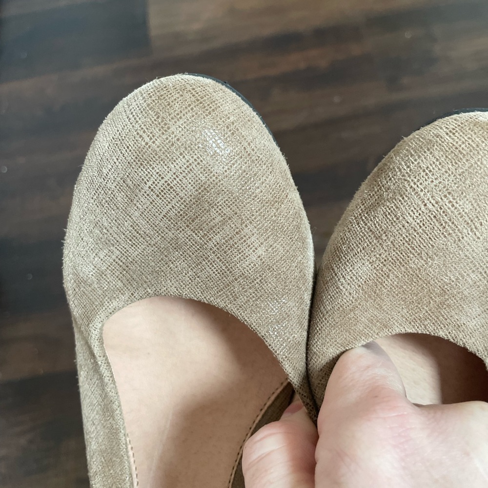 French sole wedges size 9